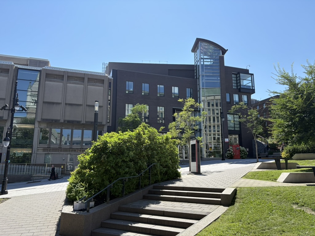 A modern academic building on McGill University's downtown Montreal campus